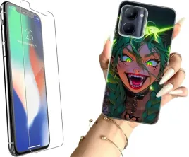 etui-na-telefon-realme-c33-kolorowe-wzory-anime-girl-szklo