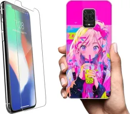 etui-na-telefon-xiaomi-redmi-note-9s-kolorowe-wzory-anime-girl-szklo