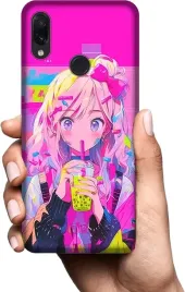 etui-na-telefon-xiaomi-redmi-note-7-kolorowe-wzory-anime-girl