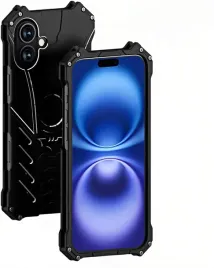 ufinetec-bat-case-etui-metalowe-do-iphone-16-pancerne-czarne-batman