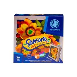 masa-plastyczna-sensorio-art-sloneczniki-3d-z-ramka-20x20-cm-astrafun-astra