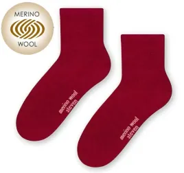 steven-130-skarpety-damskie-merynos-bordowy-38-40