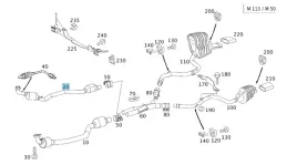 oryginalna-rura-wydechowa-mercedes-benz-sl-500-r230-m113