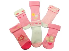 skarpetki-niemowlece-6-12m-dziewczynka-6-pak