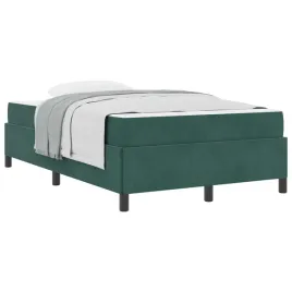 ramka-lozka-z-materacem-ciemna-zielen-120-x-200-cm-tkanina