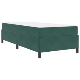 ramka-lozka-z-materacem-ciemna-zielen-90-x-190-cm-tkanina
