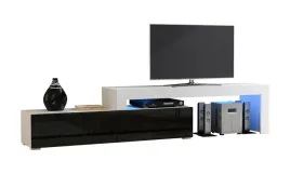 szafka-rtv-148-280cm-bialy-mat-czarny-polysk-regulowana-m148
