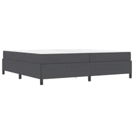 ramka-lozka-z-materacem-ciemnoszary-200-x-200-cm-tkanina