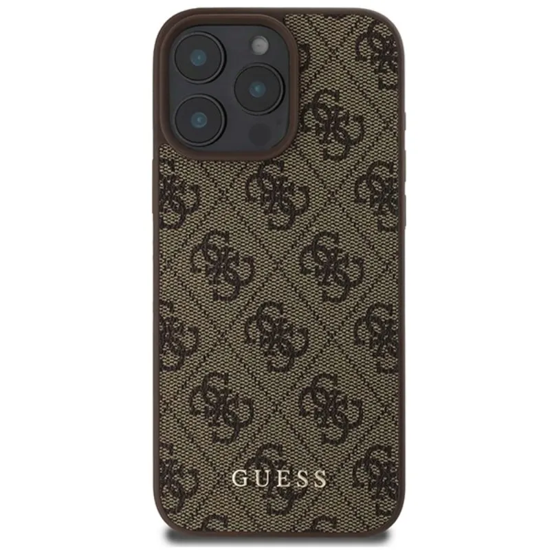 guess-4g-classic-etui-iphone-16-pro-max-brazowy