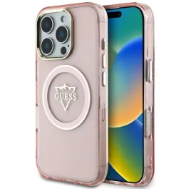 guess-iml-metal-mountain-logo-magsafe-etui-do-iphone-16-pro-max-rozowy