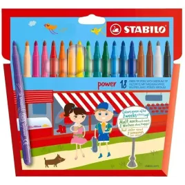 flamastry-stabilo-power-18-kolorow