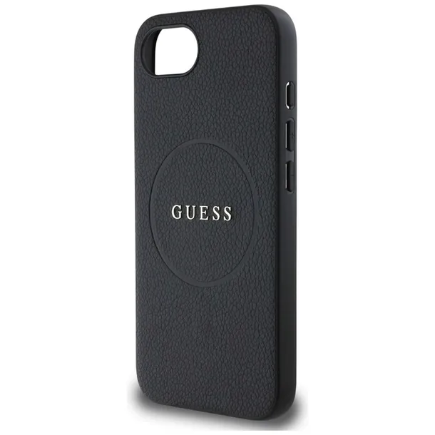 guess-grained-ring-magsafe-etui-do-iphone-16e-czarny-funkcje-ladowanie-indukcyjne-magsafe-pochlanianie-wstrzasow