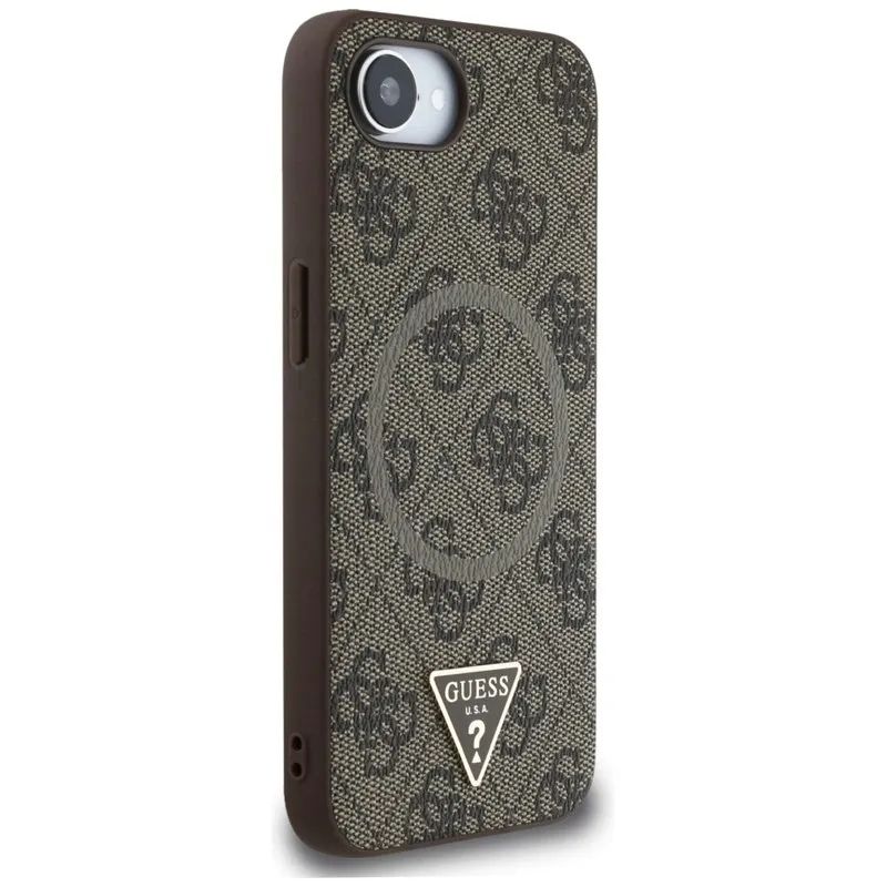 guess-4g-ring-triangle-logo-magsafe-etui-do-iphone-16e-brazowy-przeznaczenie-apple