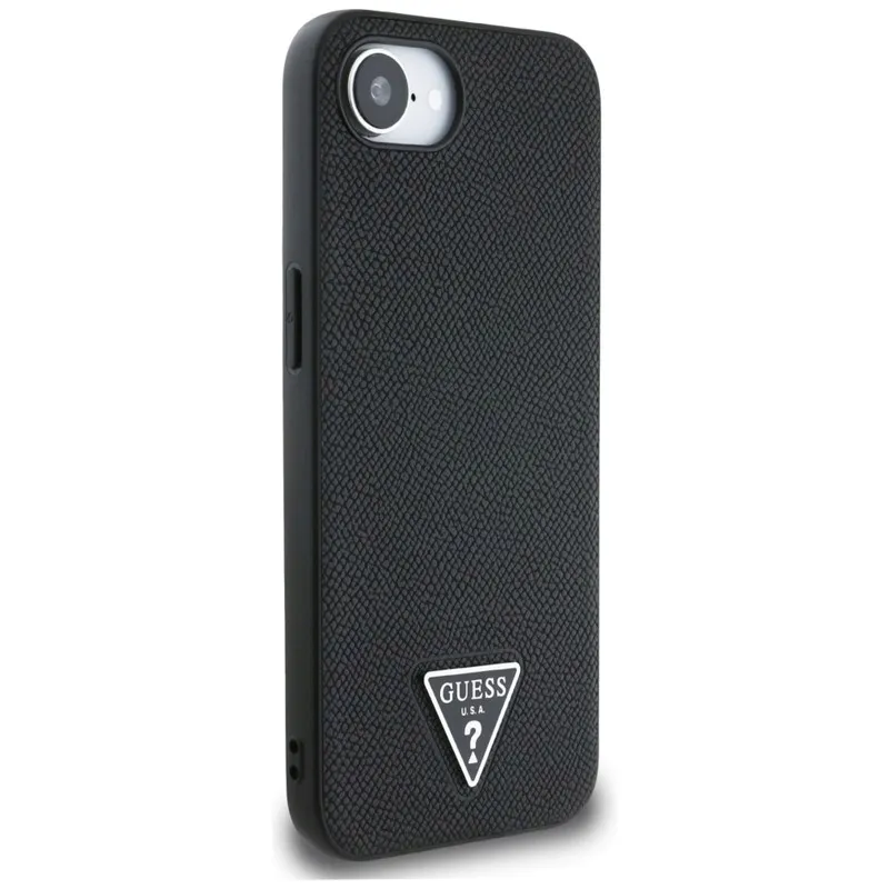 guess-grained-triangle-magsafe-etui-do-iphone-16e-czarny-przeznaczenie-apple