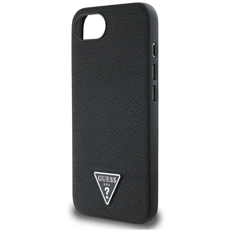 guess-grained-triangle-magsafe-etui-do-iphone-16e-czarny-przeznaczenie-apple