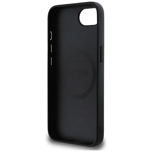 guess-grained-triangle-magsafe-etui-do-iphone-16e-czarny-zalaczone-wyposazenie-szmatka-do-czyszczenia