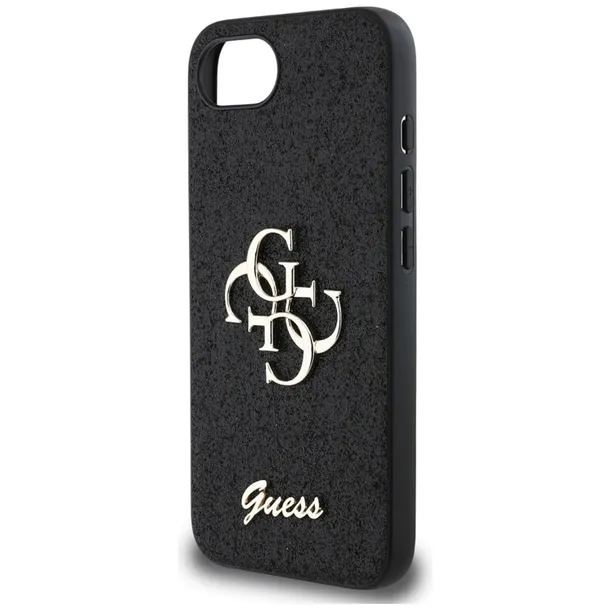 guess-fixed-glitter-big-4g-etui-do-iphone-16e-czarny-funkcje-pochlanianie-wstrzasow