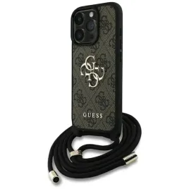 guess-4g-big-logo-cord-strap-crossbody-etui-do-iphone-16-pro-brazowy