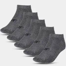 skarpety-chlopiece-4f-bezuciskowe-stopki-przed-kostke-szare-5-pak-32-35