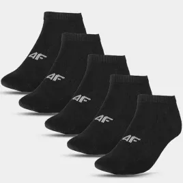 skarpety-chlopiece-4f-bezuciskowe-stopki-przed-kostke-czarne-5-pak-32-35