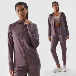 bluza-damska-4f-sportowa-rozpinana-szybkoschnaca-treningowa-brazowa-s