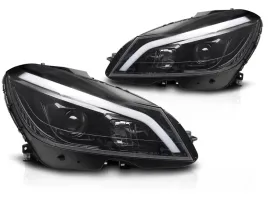 lampy-reflektory-mercedes-w204-11-14-tube-led-glossy-black-seq-drl