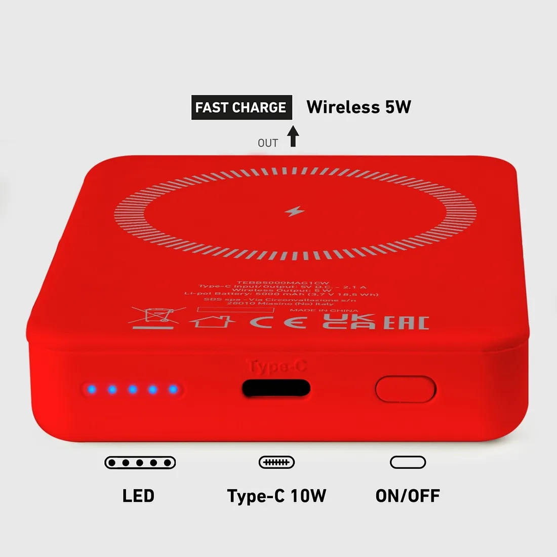 powerbank-5000-mah-magsafe-czerwony-kolor-czerwony