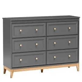 komoda-do-sypialni-z-szufladami-135-cm-szary-terra-fronty-frez-debowe-nogi