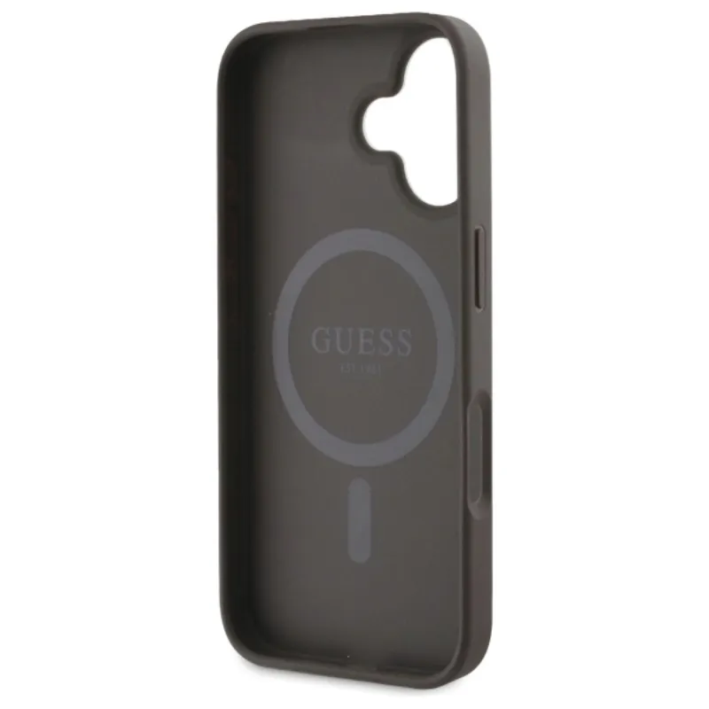 guess-peony-script-magsafe-etui-iphone-16-brazowy-przeznaczenie-apple