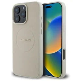 guess-grained-ring-magsafe-etui-iphone-16-pro-max-bezowy