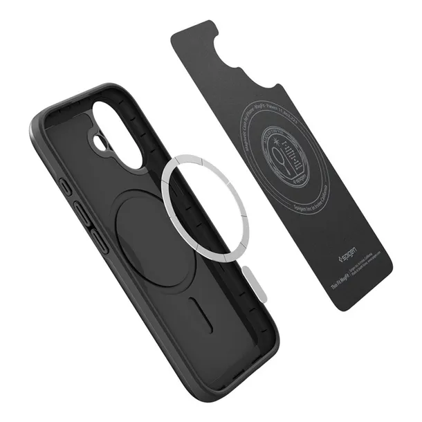 spigen-thin-fit-mag-magsafe-etui-do-iphone-17-black-wzor-dominujacy-ananasy