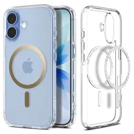 spigen-ultra-hybrid-mag-magsafe-etui-do-iphone-17-clear-gold