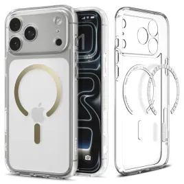 spigen-ultra-hybrid-mag-magsafe-etui-do-iphone-17-pro-max-clear-gold