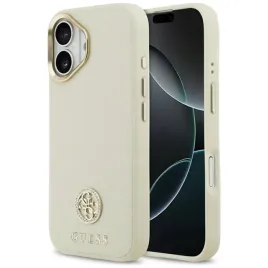 guess-grained-strass-logo-magsafe-etui-iphone-17-bezowy