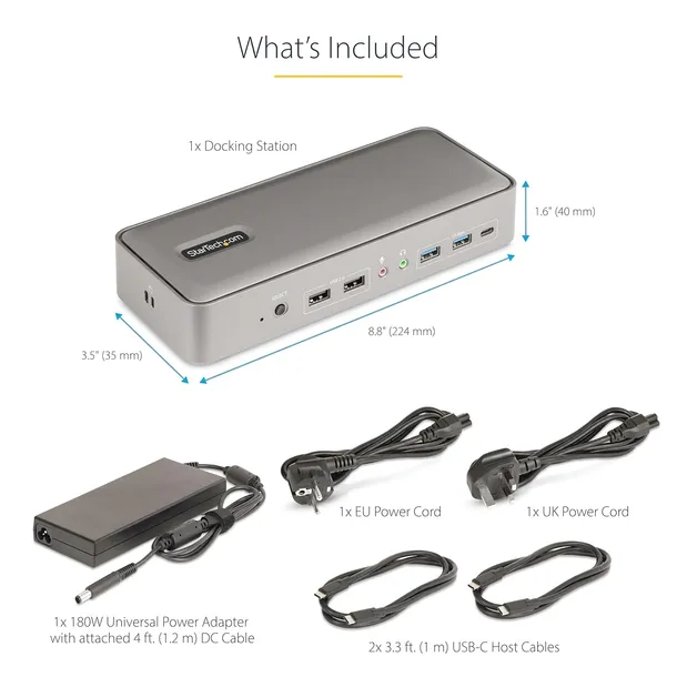 startech-stacja-dokujaca-kvm-usb-c-4k-60hz-2-laptopy-stan-nowy-interfejs-usb-typ-c