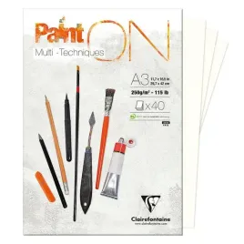 blok-klejony-a3-paint-on-40ark-250g-clairefontaine