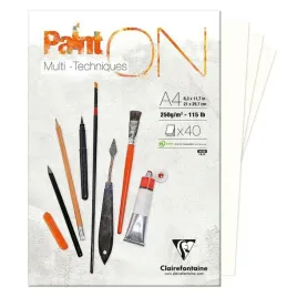 blok-klejony-a4-paint-on-40ark-250g-clairefontaine