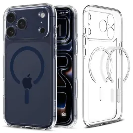 spigen-ultra-hybrid-mag-magsafe-etui-do-iphone-17-pro-clear-deep-blue