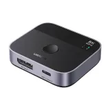 switch-przelacznik-displayport-usb-c-do-usb-c-szary