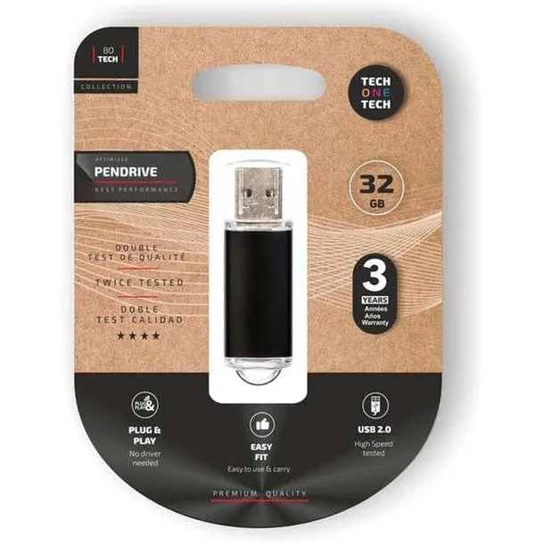 pamiec-usb-tech-one-tech-tec3008-32-czarny-32-gb-stan-opakowania-oryginalne