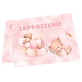 zaproszenia-misie-z-balonikami-rozowy-jasny-congee-6-szt