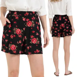 spodenki-damskie-100percent-wiskoza-krotkie-wysoki-stan-lekkie-wygodne-moraj-l