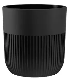 Zdjęcie produktu Doniczka okrągła LUCA 40 z wkładem | Głęboka czerń, Form-Plastic, FP-5610_0