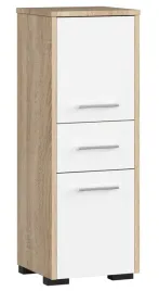 szafka-lazienka-fin-slupek-30-2d-1sz-85cm-pk-dab-sonoma-bialy-akord-furn