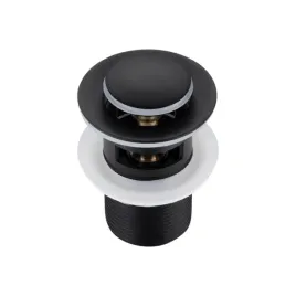 Zdjęcie produktu Korek umywalkowy mosiężny Klik Klak z przelewem Black- model 2, AquaUno, 50