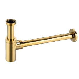 Zdjęcie produktu Syfon umywalkowy mosiężny okrągły Gold model 1, AquaUno, 50201030110-1.5905