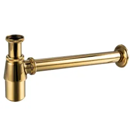 Zdjęcie produktu Syfon umywalkowy mosiężny okrągły Gold model 2, AquaUno, 50201030110-2.5905