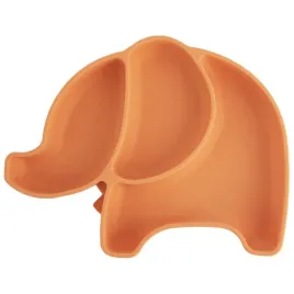 talerz-dla-dziecka-silikonowy-dzielony-pomaranczowy-slonik-235x19x35-cm