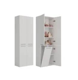 Zdjęcie produktu Słupek łazienkowy Nel 1K/DD BIAŁY, , M-MP-SL-NEL-1K/DD-BIA. 5902838467572,