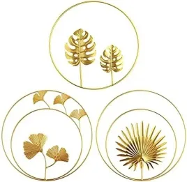 dekoracja-scienna-3-sztuki-zlote-sztuka-scienna-salon-sypialnia